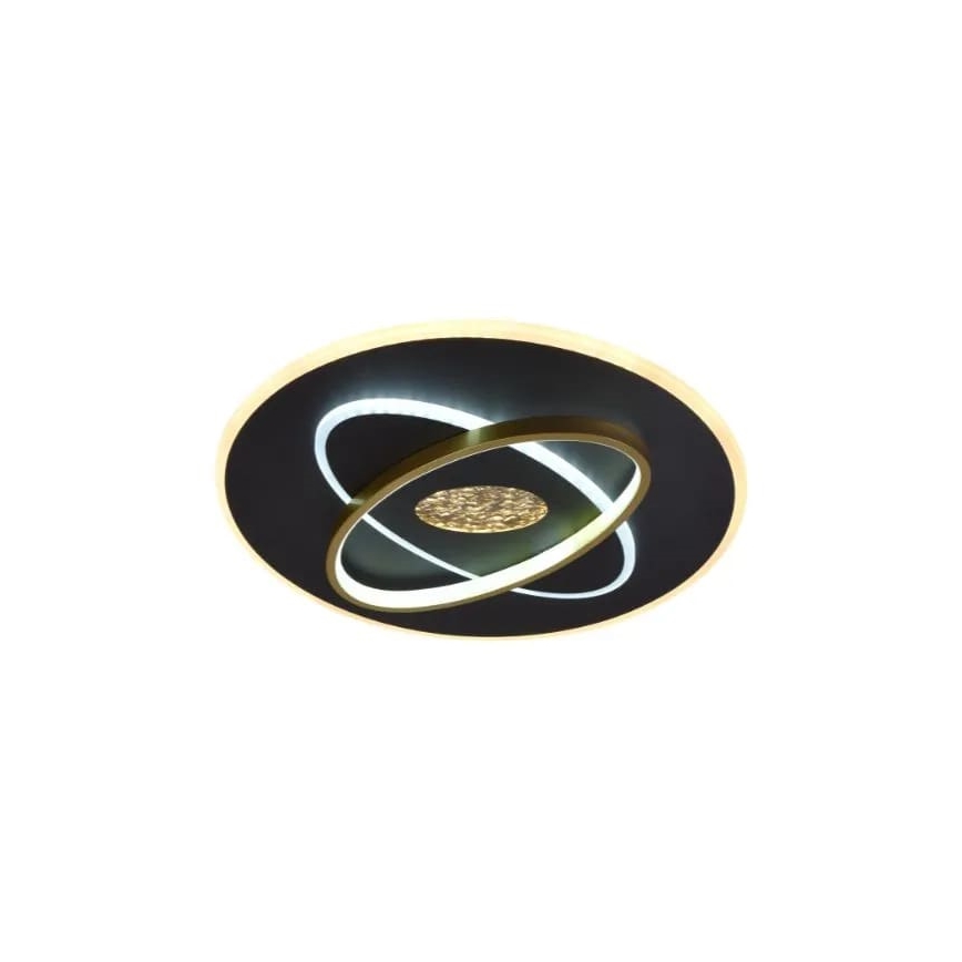 LED Dimmable φωτιστικό οροφής LED/80W/230V 3000-6500K μαύρο + τηλεχειριστήριο