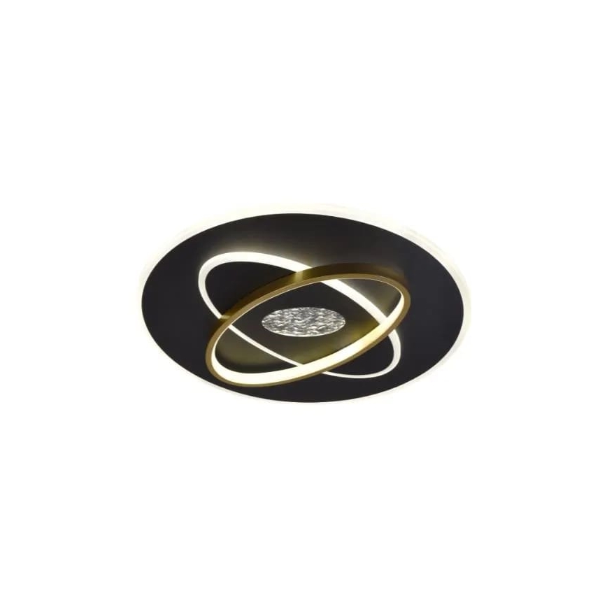 LED Dimmable φωτιστικό οροφής LED/80W/230V 3000-6500K μαύρο + τηλεχειριστήριο