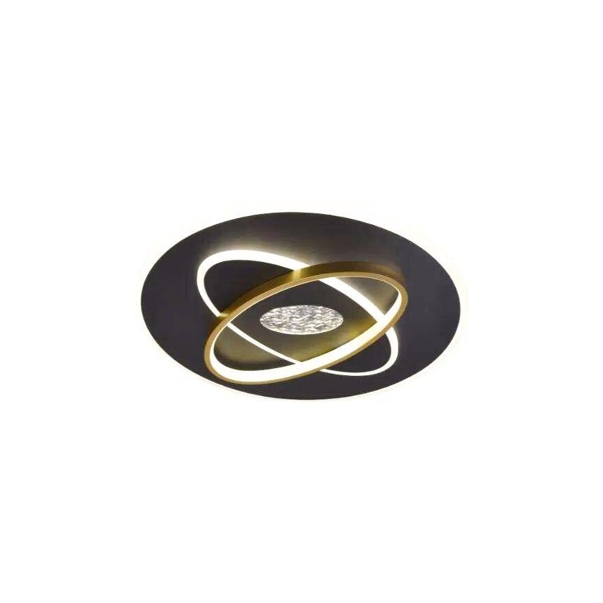 LED Dimmable φωτιστικό οροφής LED/80W/230V 3000-6500K μαύρο + τηλεχειριστήριο