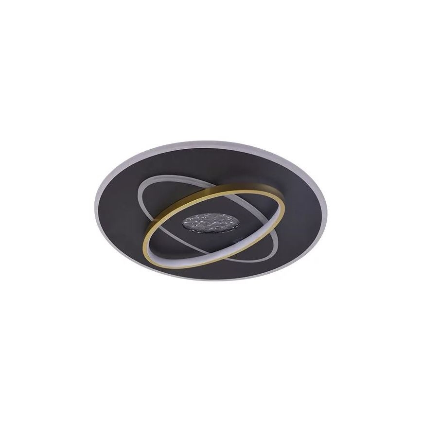 LED Dimmable φωτιστικό οροφής LED/80W/230V 3000-6500K μαύρο + τηλεχειριστήριο