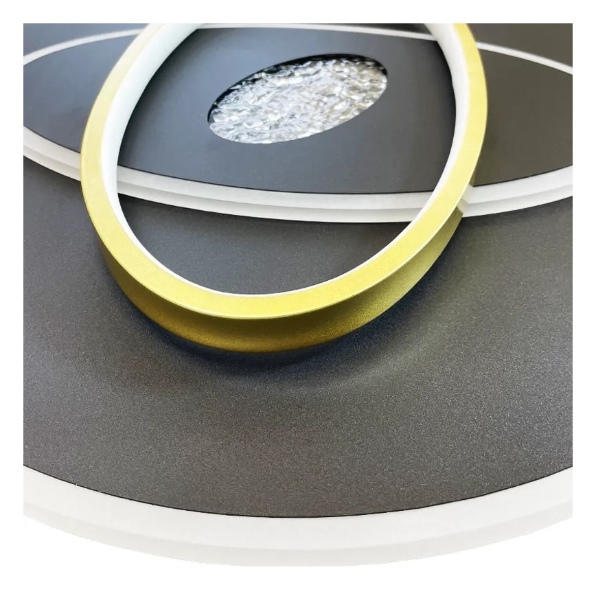 LED Dimmable φωτιστικό οροφής LED/80W/230V 3000-6500K μαύρο + τηλεχειριστήριο