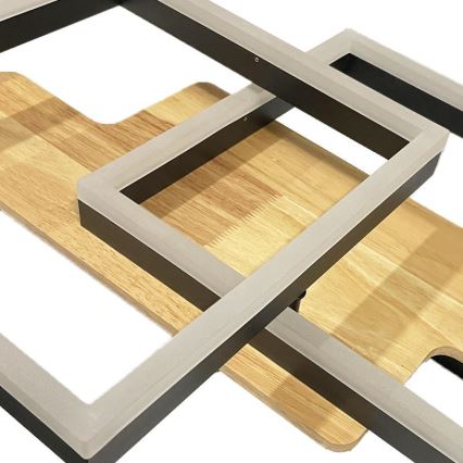 LED Dimmable φωτιστικό οροφής LED/85W/230V 3000-6500K δρυς + τηλεχειριστήριο