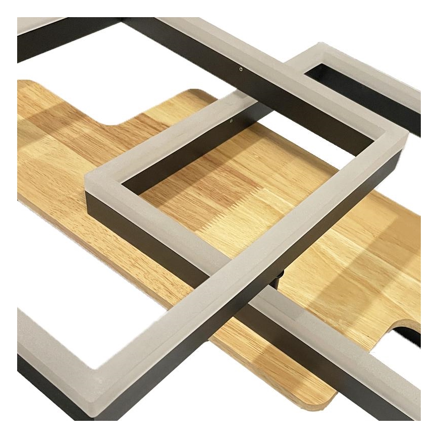 LED Dimmable φωτιστικό οροφής LED/85W/230V 3000-6500K δρυς + τηλεχειριστήριο