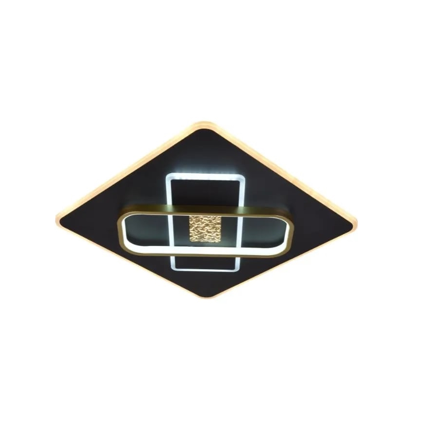 LED Dimmable φωτιστικό οροφής LED/90W/230V 3000-6500K μαύρο + τηλεχειριστήριο