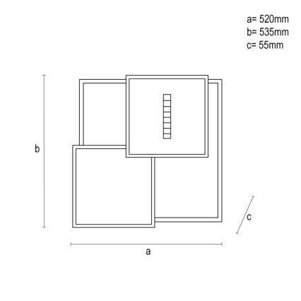 LED Dimmable φωτιστικό οροφής LED/95W/230V 3000-6500K λευκό + τηλεχειριστήριο