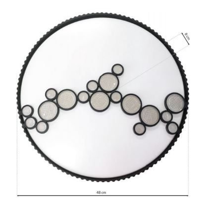 LED Dimmable φωτιστικό οροφής LENA LED/40W/230V + τηλεχειριστήριο