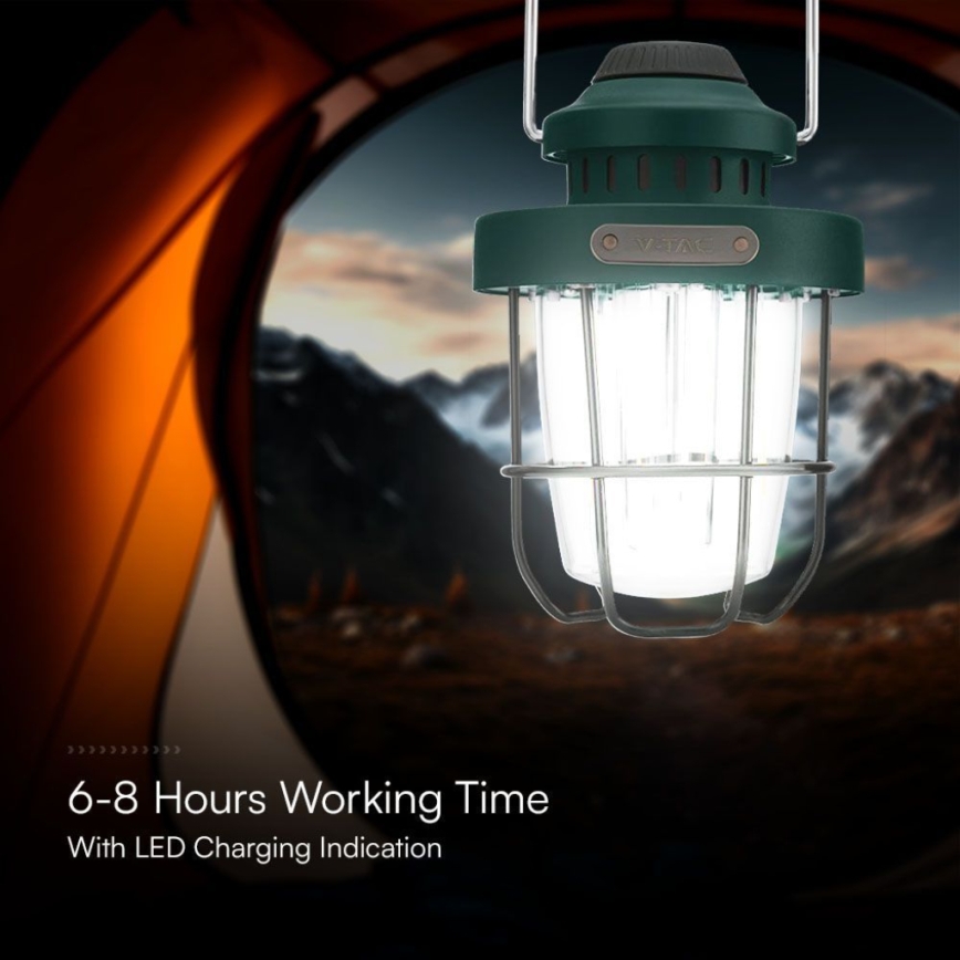 LED Dimmable κρεμαστό φωτιστικό εξωτερικού χώρου επαναφορτιζόμενο LED/5W/5V 2700-6500K IP44