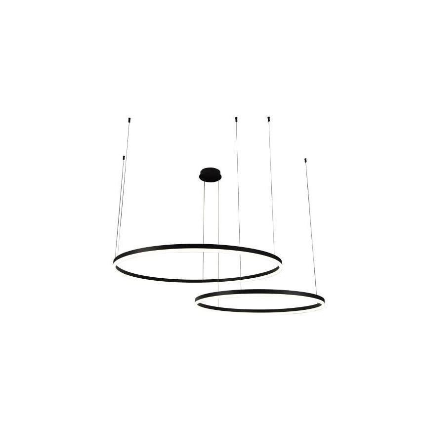 Led Dimmable κρεμαστό φωτιστικό οροφής LED/100W/230V 3000-6500K διάμετρος 80 cm + τηλεχειριστήριο