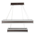 Led Dimmable κρεμαστό φωτιστικό οροφής LED/113W/230V 3000K καφέ