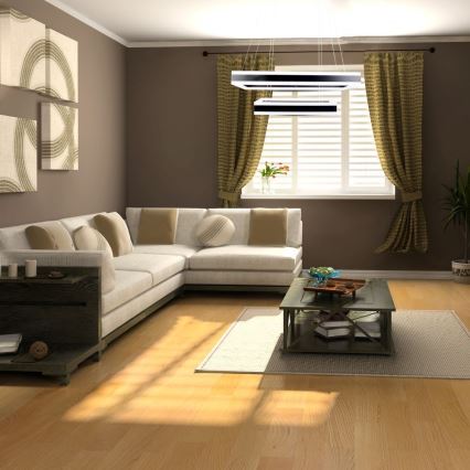 Led Dimmable κρεμαστό φωτιστικό οροφής LED/113W/230V 3000K μαύρο