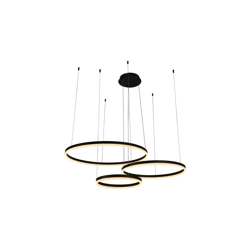 Led Dimmable κρεμαστό φωτιστικό οροφής LED/125W/230V 3000-6500K διάμετρος 80 cm + τηλεχειριστήριο