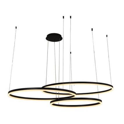 Led Dimmable κρεμαστό φωτιστικό οροφής LED/170W/230V 3000-6500K διάμετρος 100 cm + τηλεχειριστήριο