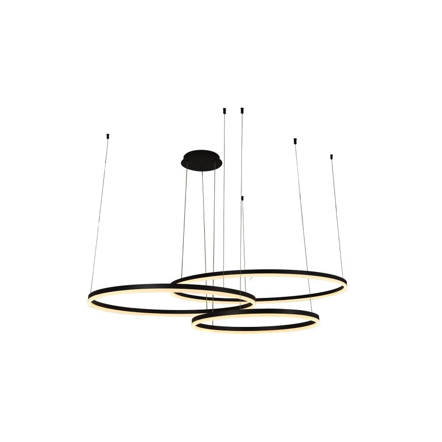 Led Dimmable κρεμαστό φωτιστικό οροφής LED/170W/230V 3000-6500K διάμετρος 100 cm + τηλεχειριστήριο