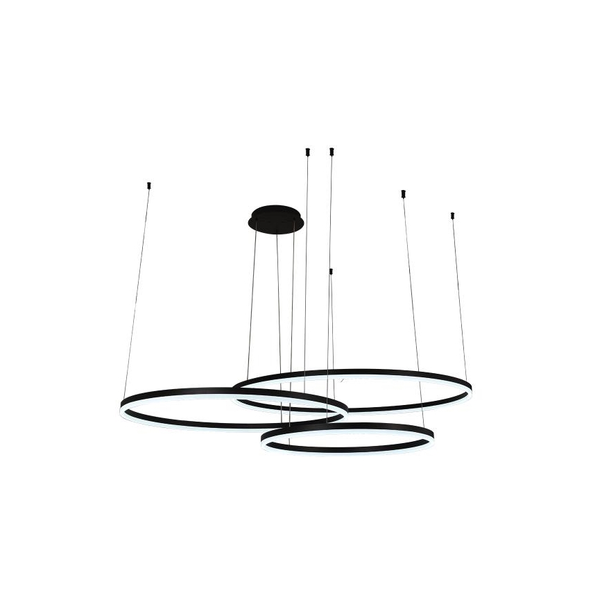 Led Dimmable κρεμαστό φωτιστικό οροφής LED/170W/230V 3000-6500K διάμετρος 100 cm + τηλεχειριστήριο