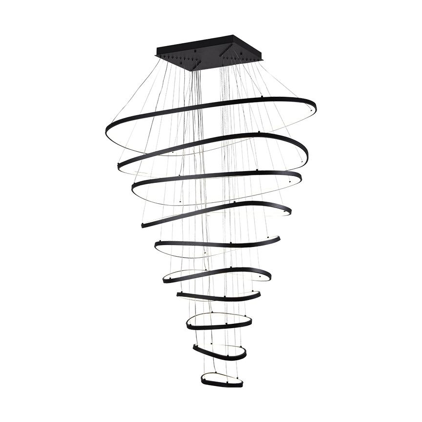 Led Dimmable κρεμαστό φωτιστικό οροφής LED/370W/230V 3000-6500K διάμετρος 100 cm + τηλεχειριστήριο