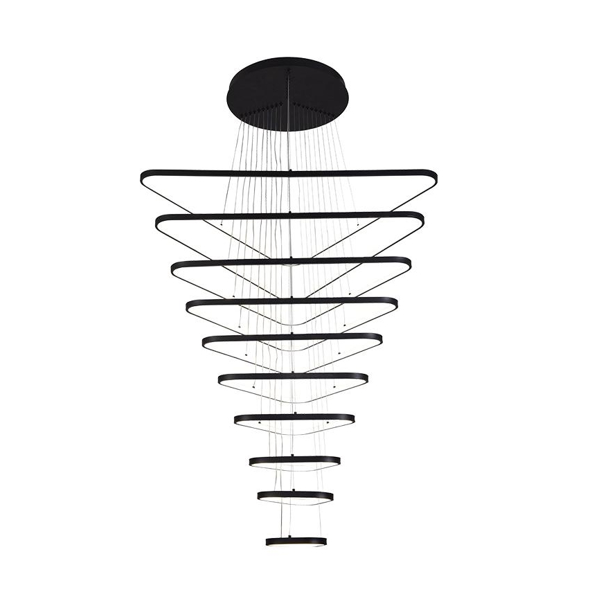Led Dimmable κρεμαστό φωτιστικό οροφής LED/385W/230V 3000-6500K διάμετρος 100 cm + τηλεχειριστήριο
