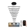 Led Dimmable κρεμαστό φωτιστικό οροφής LED/385W/230V 3000-6500K διάμετρος 100 cm + τηλεχειριστήριο