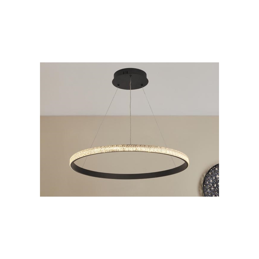 Led Dimmable κρεμαστό φωτιστικό οροφής LED/40W/230V 3000-6500K διάμετρος 60 cm + τηλεχειριστήριο