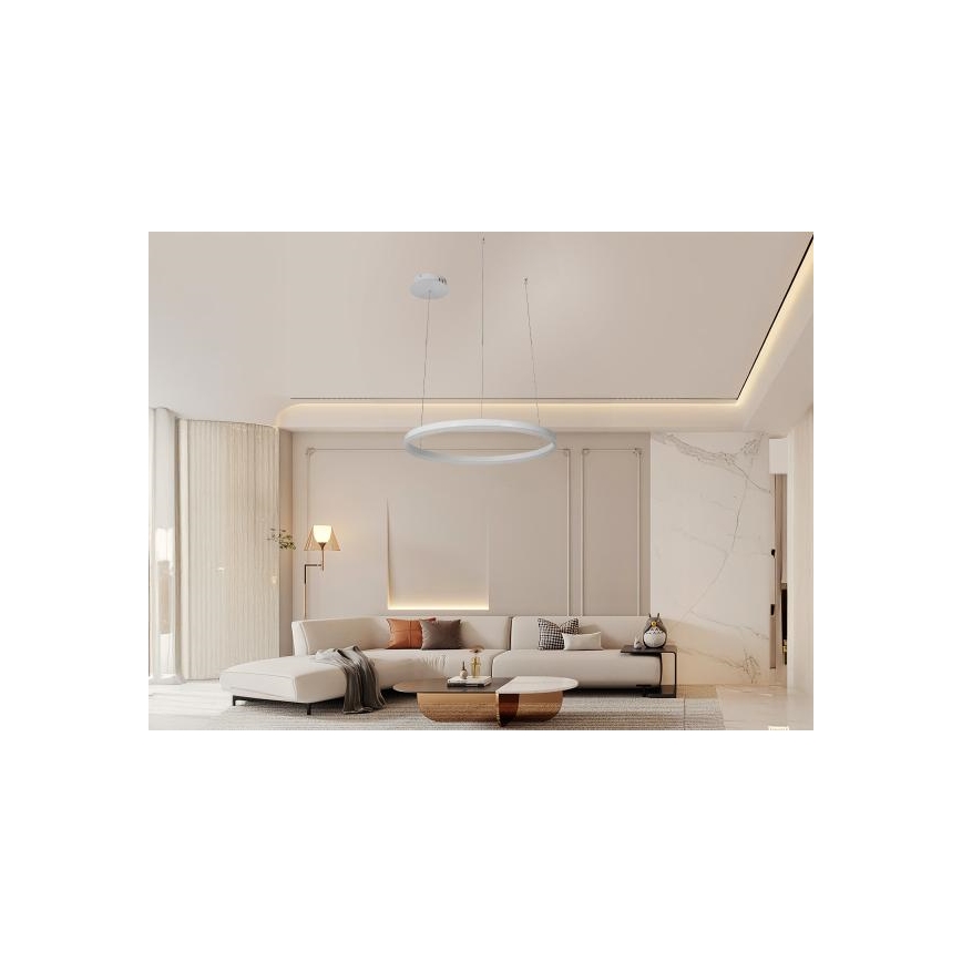 Led Dimmable κρεμαστό φωτιστικό οροφής LED/42W/230V 3000-6500K διάμετρος 60 cm + τηλεχειριστήριο