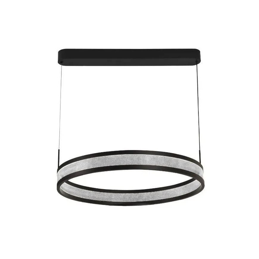 Led Dimmable κρεμαστό φωτιστικό οροφής LED/45W/230V 3000-6500K διάμετρος 60 cm μαύρο + τηλεχειριστήριο