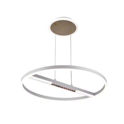 Led Dimmable κρεμαστό φωτιστικό οροφής LED/75W/230V 3000-6500K διάμετρος 60 cm + τηλεχειριστήριο