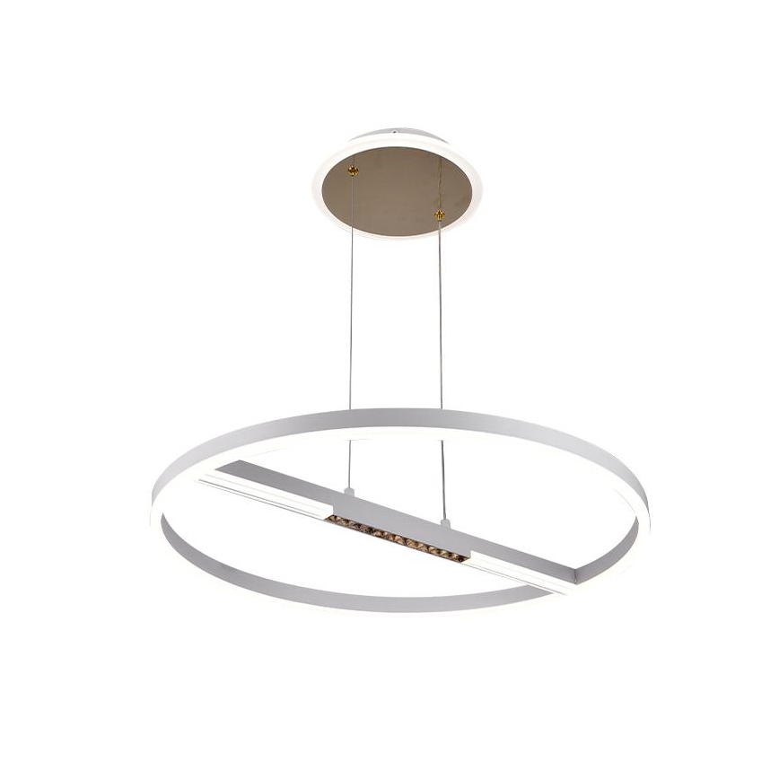 Led Dimmable κρεμαστό φωτιστικό οροφής LED/75W/230V 3000-6500K διάμετρος 60 cm + τηλεχειριστήριο