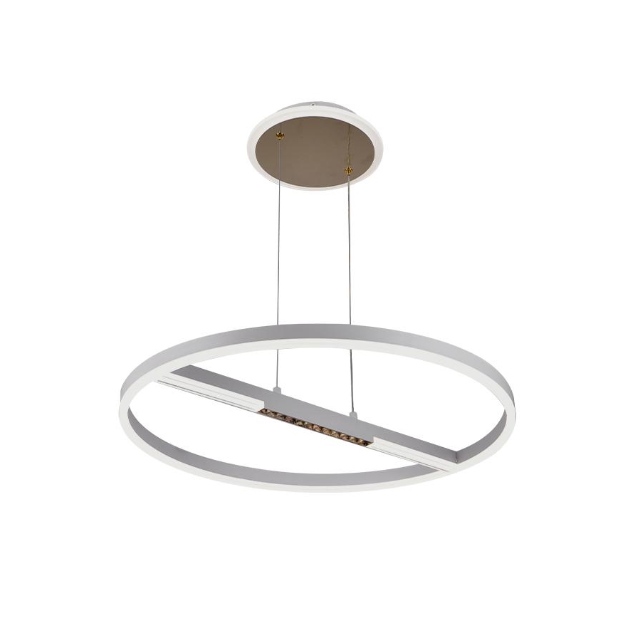 Led Dimmable κρεμαστό φωτιστικό οροφής LED/75W/230V 3000-6500K διάμετρος 60 cm + τηλεχειριστήριο