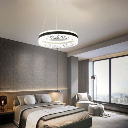 Led Dimmable κρεμαστό φωτιστικό οροφής LED/80W/230V 3000-6500K λευκό + τηλεχειριστήριο