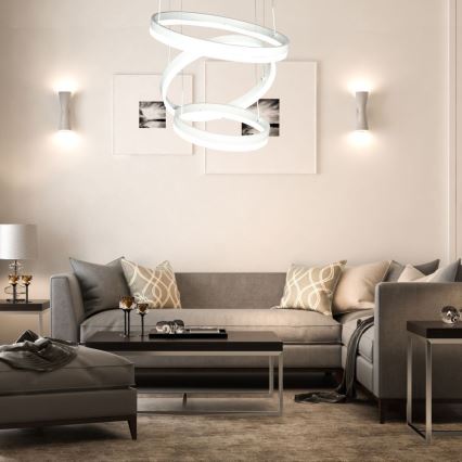 Led Dimmable κρεμαστό φωτιστικό οροφής LED/86W/230V 3000K λευκό