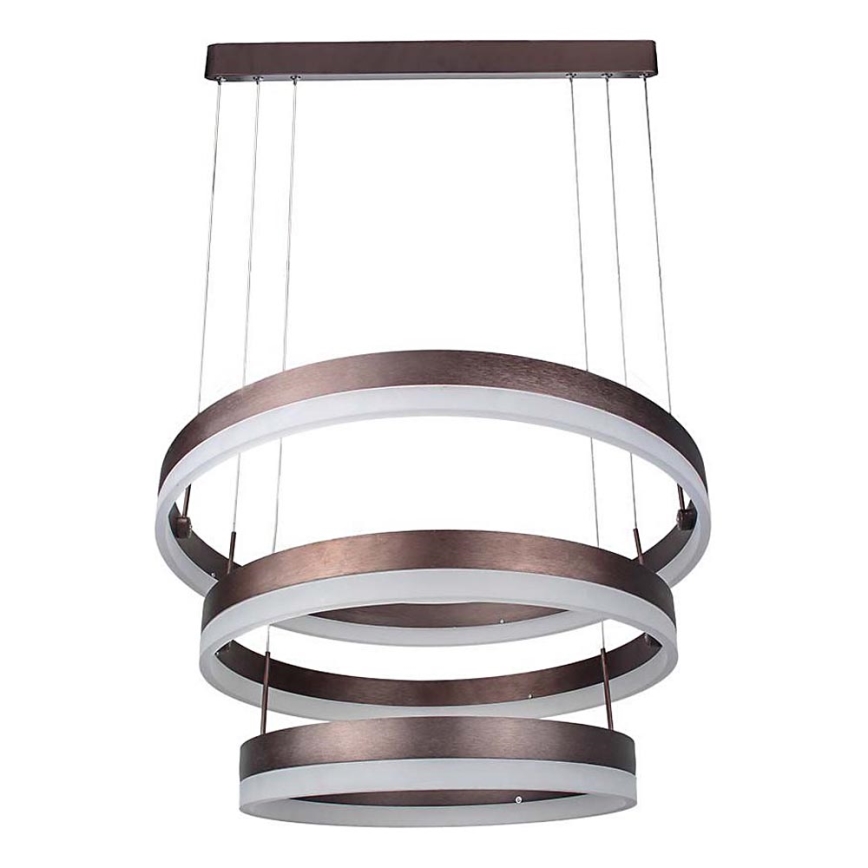 Led Dimmable κρεμαστό φωτιστικό οροφής LED/86W/230V 3000K καφέ