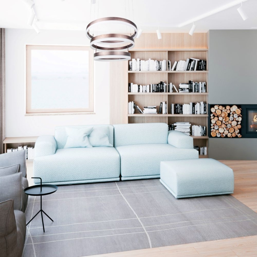 Led Dimmable κρεμαστό φωτιστικό οροφής LED/86W/230V 3000K καφέ