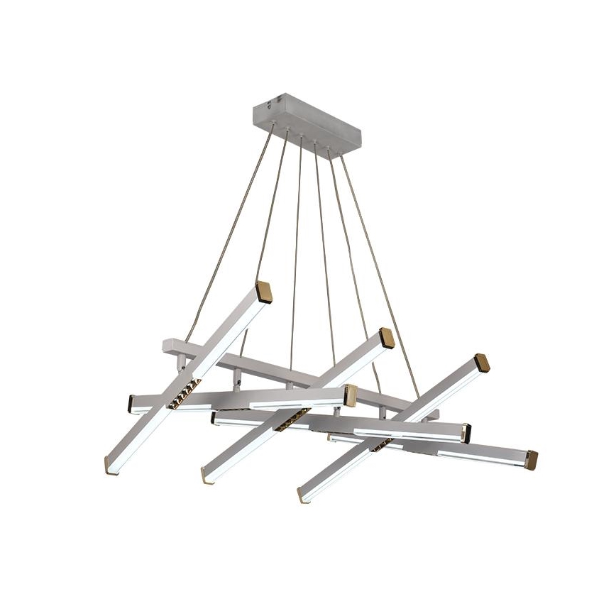 Led Dimmable κρεμαστό φωτιστικό οροφής LED/90W/230V 3000-6500K διάμετρος 80 cm + τηλεχειριστήριο