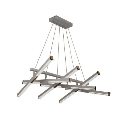 Led Dimmable κρεμαστό φωτιστικό οροφής LED/90W/230V 3000-6500K διάμετρος 80 cm + τηλεχειριστήριο