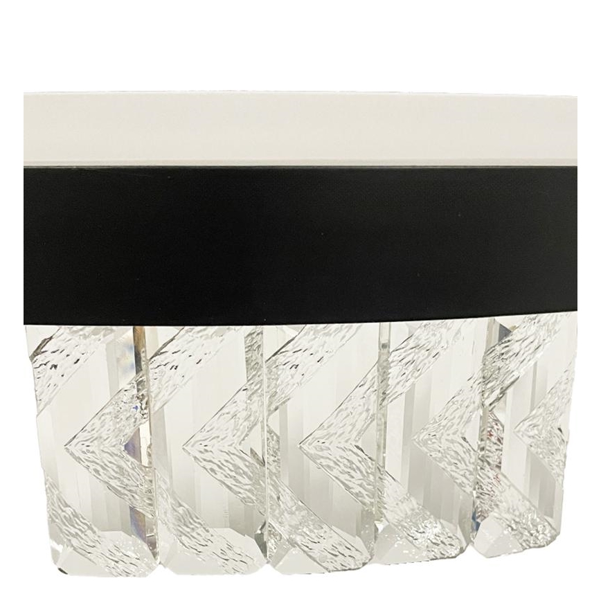 LED Dimming κρύσταλλο πολύφωτο on a string LED/90W/230V 3000-6500K μαύρο + τηλεχειριστήριο