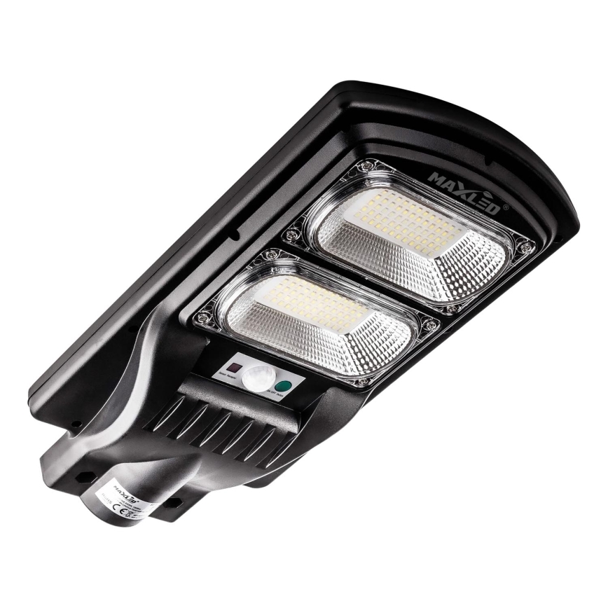 LED Dimmable ηλιακό φωτιστικό δρόμου με αισθητήρα LED/120W/6V 11000 mAh 6500K IP65 μαύρο + τηλεχειριστήριο