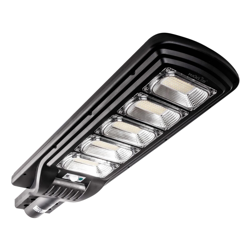 LED Dimmable ηλιακό φωτιστικό δρόμου με αισθητήρα LED/300W/6V 16500 mAh 6500K IP65 μαύρο + τηλεχειριστήριο