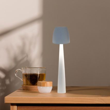 LED Dimmable επαναφορτιζόμενο επιτραπέζιο φωτιστικό αφής LED/3W/5V 3000-6000K 1800 mAh λευκό