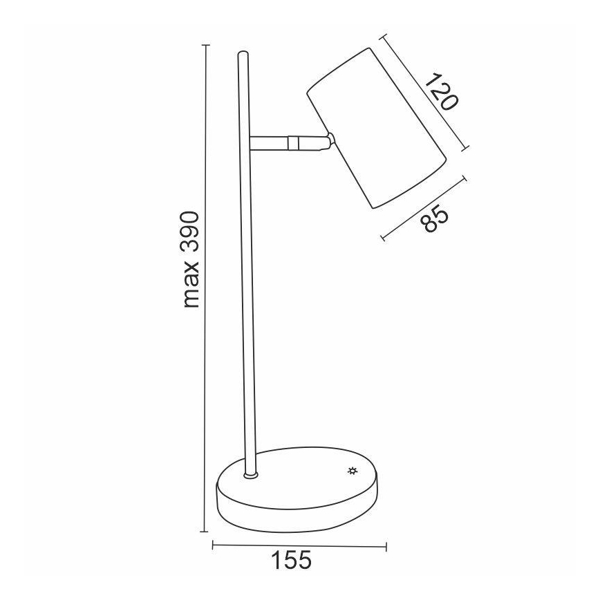 LED Dimmable επιτραπέζια λάμπα αφής ALICE LED/5W/230V λευκό