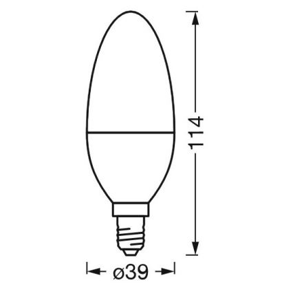 LED Dimmable αντιβακτηριακός λαμπτήρας B40 E14/4,9W/230V Wi-Fi - Ledvance