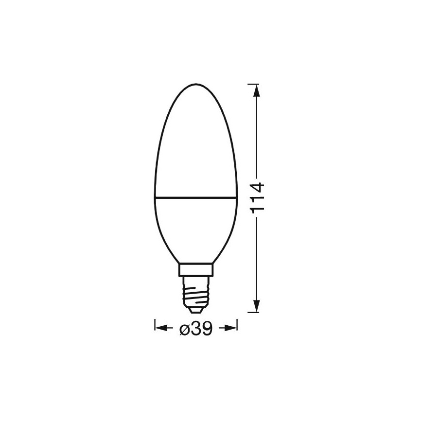 LED Dimmable αντιβακτηριακός λαμπτήρας B40 E14/4,9W/230V Wi-Fi - Ledvance