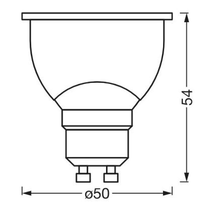 LED Dimmable αντιβακτηριδιακός λαμπτήρας PAR16 GU10/4,9W/230V Wi-Fi - Ledvance