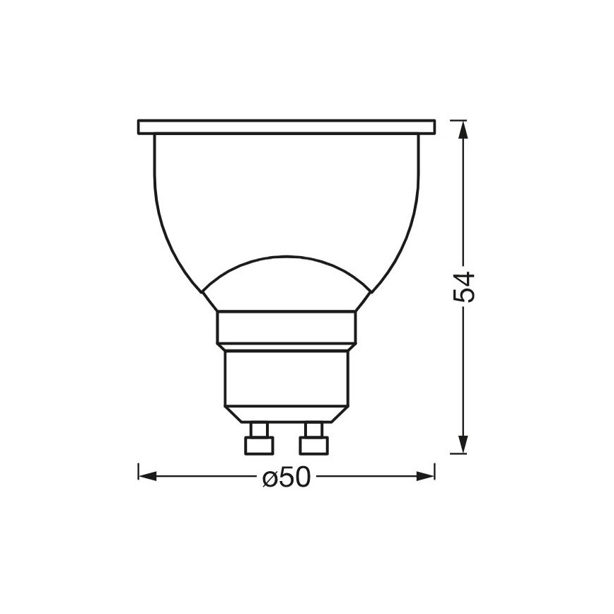 LED Dimmable αντιβακτηριδιακός λαμπτήρας PAR16 GU10/4,9W/230V Wi-Fi - Ledvance