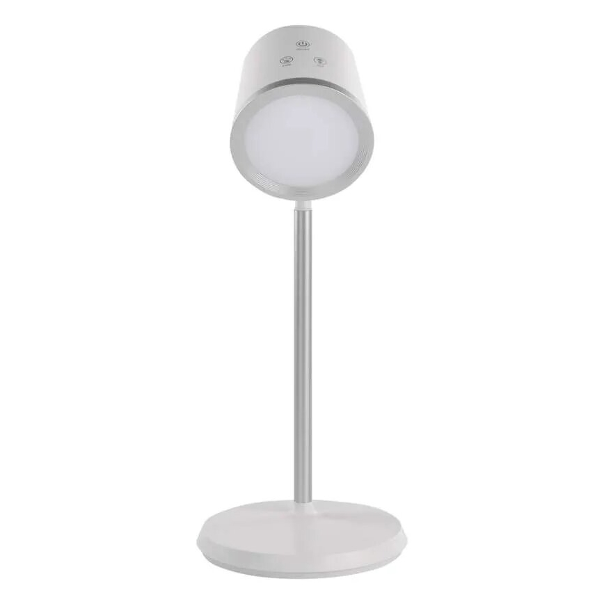 LED Dimmable επαναφορτιζόμενο επιτραπέζιο φωτιστικό	 4σε1 LED/6W/3,7V 3000K/4000K/6500K 1500mAh λευκό