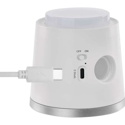 LED Dimmable επαναφορτιζόμενο επιτραπέζιο φωτιστικό	 4σε1 LED/6W/3,7V 3000K/4000K/6500K 1500mAh λευκό