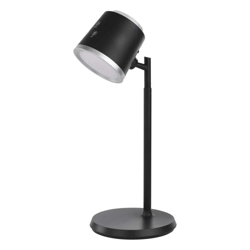 LED Dimmable επαναφορτιζόμενο επιτραπέζιο φωτιστικό	 4σε1 LED/6W/3,7V 3000K/4000K/6500K 1500mAh μαύρο