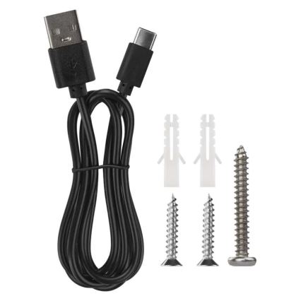 LED Dimmable επαναφορτιζόμενο επιτραπέζιο φωτιστικό	 4σε1 LED/6W/3,7V 3000K/4000K/6500K 1500mAh μαύρο