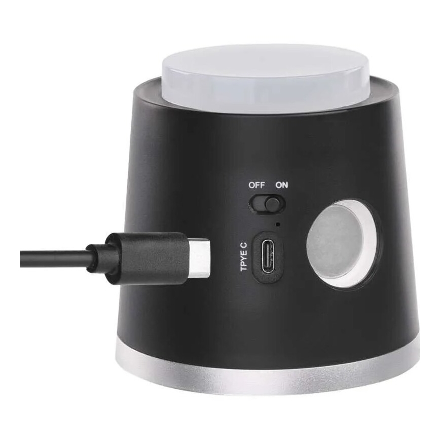 LED Dimmable επαναφορτιζόμενο επιτραπέζιο φωτιστικό	 4σε1 LED/6W/3,7V 3000K/4000K/6500K 1500mAh μαύρο