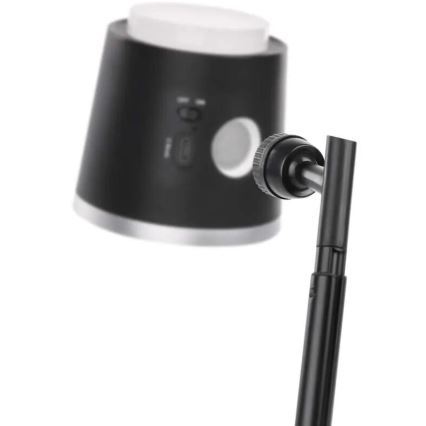 LED Dimmable επαναφορτιζόμενο επιτραπέζιο φωτιστικό	 4σε1 LED/6W/3,7V 3000K/4000K/6500K 1500mAh μαύρο