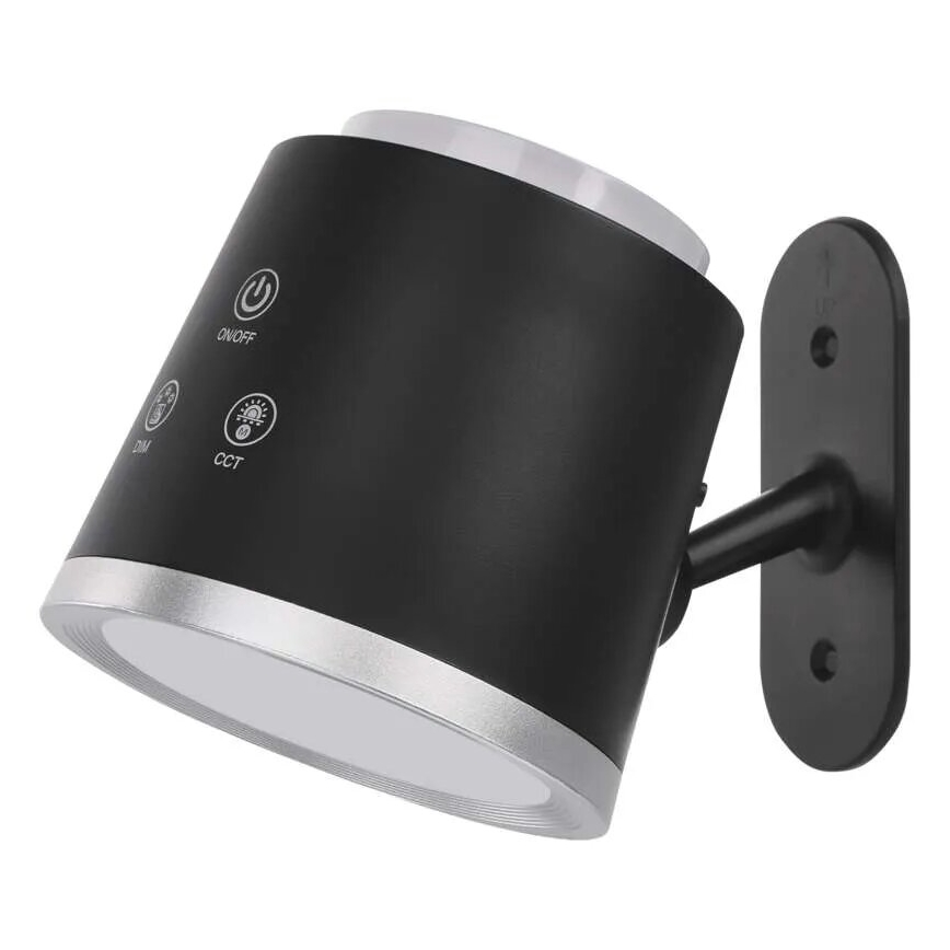 LED Dimmable επαναφορτιζόμενο επιτραπέζιο φωτιστικό	 4σε1 LED/6W/3,7V 3000K/4000K/6500K 1500mAh μαύρο