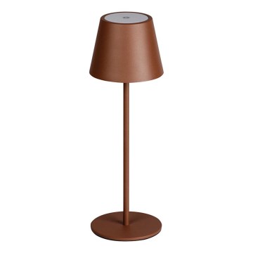 LED Dimmable επαναφορτιζόμενο επιτραπέζιο φωτιστικό	 INITA LED/1,2W/1800 mAh IP54 καφέ
